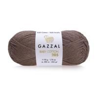 Пряжа Gazzal Baby Cotton 205 (501); Состав: 50% Хлопок, 50% Акрил; 50 гр/205 м