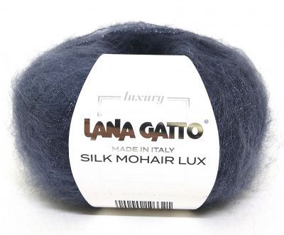 Lana Gatto Silk Mohair Lux (30480 графит) 78% суперкид мохер, 14% шелк, 4% па, 4% полиэстер 25 г/210 м