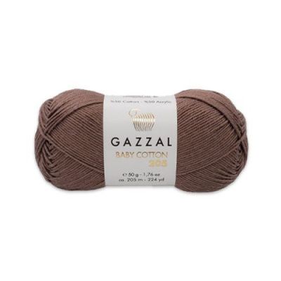 Пряжа Gazzal Baby Cotton 205 (526); Состав: 50% Хлопок, 50% Акрил; 50 гр/205 м